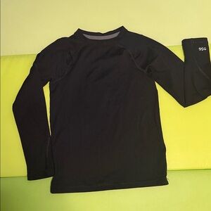 DSG Black Long Sleeve dri-fit style Top